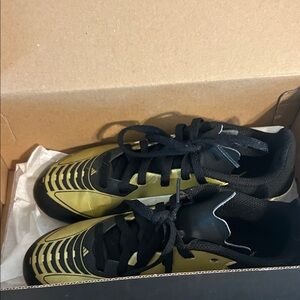 adidas Messi Kids Black and Gold Soccer Cleats